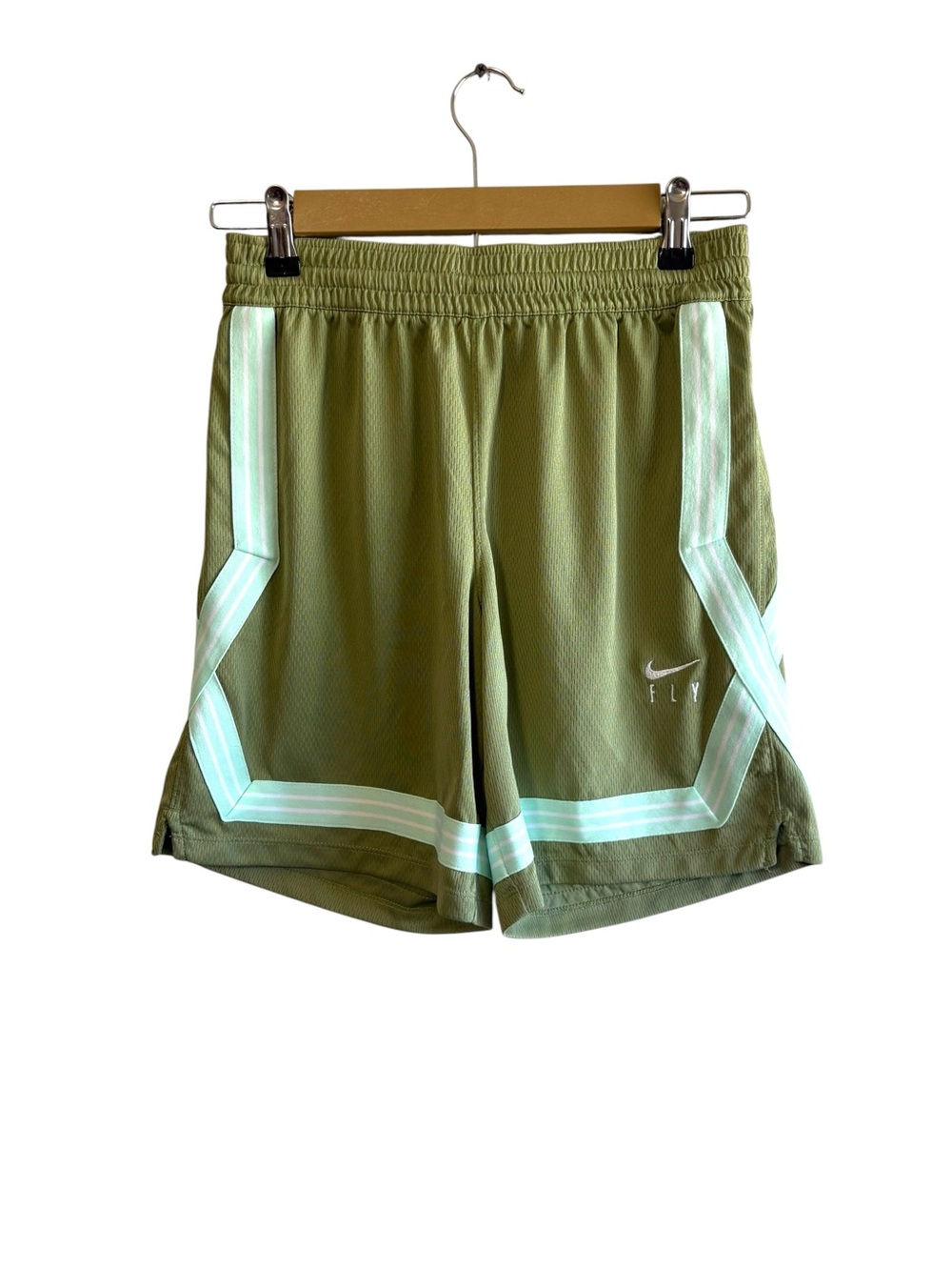 Nike Youth Girls' XL Green Dri-FIT Fly Crossover Basketball Shorts Active Gym